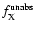 $f_{\rm X}^{\rm unabs}$