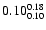 $\rm0.10_{0.10}^{0.18}$