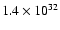 $1.4\times10^{32}$