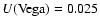 $U({\rm Vega})=0.025$
