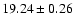 $19.24\pm0.26$