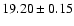 $19.20\pm0.15$
