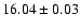$16.04\pm0.03$
