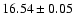 $16.54\pm0.05$