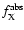 $f_{\rm X}^{\rm abs}$