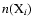 $n({\rm X}_{i})$