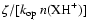$\zeta /[k_{\rm op}~n(\rm {XH}^{+})]$