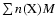 $\sum n({\rm X}) M $