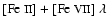 $\mbox{[Fe {\sc ii}]}+\mbox{[Fe {\sc vii}]}~\lambda$