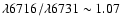 $\lambda6716/\lambda6731 \sim 1.07 $