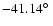 $-41.14\hbox{$^\circ$ }$