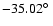 $-35.02\hbox{$^\circ$ }$