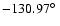 $-130.97\hbox{$^\circ$ }$
