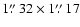 $1\mbox{$\stackrel{\prime\prime}{\textstyle .}$ }32 \times 1\mbox{$\stackrel{\prime\prime}{\textstyle .}$ }17$