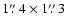 $1\mbox{$\stackrel{\prime\prime}{\textstyle .}$ }4 \times 1\mbox{$\stackrel{\prime\prime}{\textstyle .}$ }3$