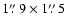 $1\mbox{$\stackrel{\prime\prime}{\textstyle .}$ }9 \times 1\mbox{$\stackrel{\prime\prime}{\textstyle .}$ }5$