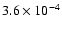 $3.6\times10^{-4}$