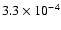 $3.3\times10^{-4}$