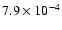 $7.9\times10^{-4}$