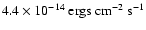 $4.4\times
10^{-14}~{\rm ergs~ cm}^{-2}~ {\rm s}^{-1}$