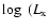 $\log~(L_{\rm x}$