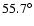 $55.7^{\circ }$