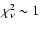 $\chi^2_\nu \sim1$