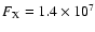 $F_{\rm X}=1.4 \times 10^7$