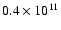 $0.4\times 10^{11}$