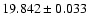 $19.842 \pm 0.033$