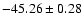 $ -45.26 \pm 0.28$