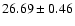 $ 26.69 \pm 0.46$