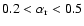 $0.2<\alpha _{\rm r}<0.5$