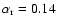 $\alpha_{\rm r}=0.14$
