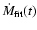 $\dot{M}_{\rm fit}(t)$