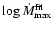$\log \dot{M}_{\rm max}^{\rm fit}$