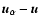 ${\vec u}_\alpha-{\vec u}$