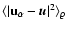$\langle \vert{\bf
u}_\alpha - {\vec u}\vert^2 \rangle_\varrho$