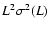 $L^2 \sigma ^2 (L)$