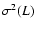 $\sigma^2(L)$