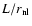 $L/r_{\rm nl}$