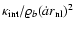 ${\kappa}_{\rm int}/ \varrho_b
(\dot{a} r_{\rm nl})^2$