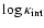 $\log {\kappa}_{\rm int}$