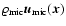 $\varrho_{\rm mic} {\vec u}_{\rm mic} ({\vec x})$