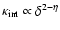 ${\kappa }_{\rm int}\propto \delta ^{2-\eta }$
