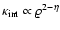 ${\kappa}_{\rm int}\propto \varrho^{2-\eta}$