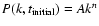 $P(k, t_{\rm initial}) = A k^n$