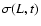 $\sigma(L,
t)$