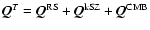 $\vec{Q}^{T} =
\vec{Q}^{{\rm RS}}+ \vec{Q}^{{\rm kSZ}} + \vec{Q}^{{\rm CMB}}$