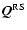 $\vec{Q}^{{\rm RS}}$